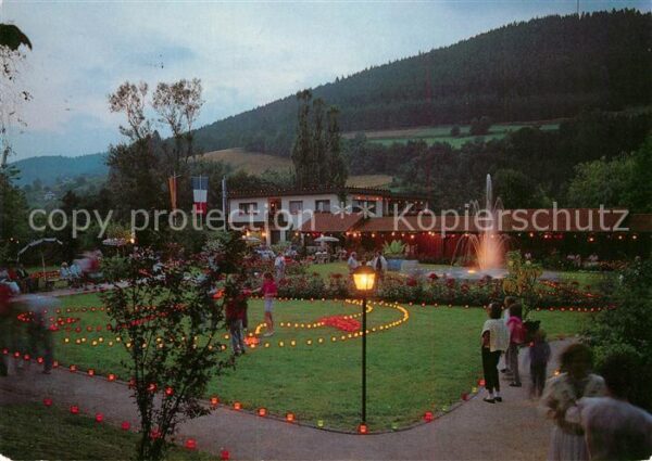 Baiersbronn Schwarzwald Illuminierter Kurgarten