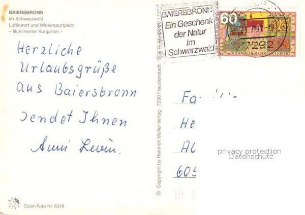Baiersbronn Schwarzwald Illuminierter Kurgarten – Bild 2