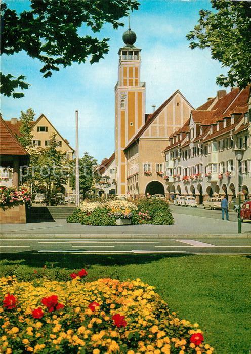 Freudenstadt Marktplatz mit Rathaus Kurort im Schwar