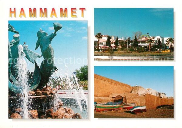 Hammamet Brunnen Skulpturen Hotels Stadtmauer Fe