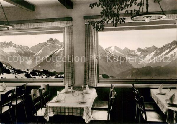 Oberstdorf Gasthof Rubihorn Speisesaal Spielmannsa
