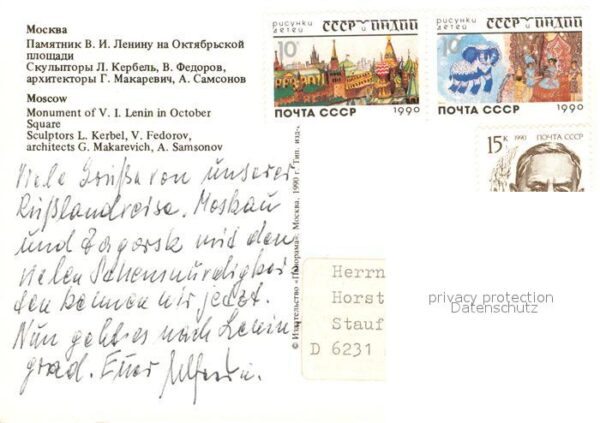 Moscow Moskva Monument of V. I. Lenin in October Squa – Bild 2