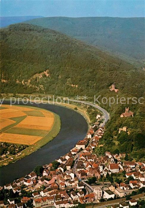 Neckarsteinach Vierburgenstadt am Neckar Fliegeraufnah