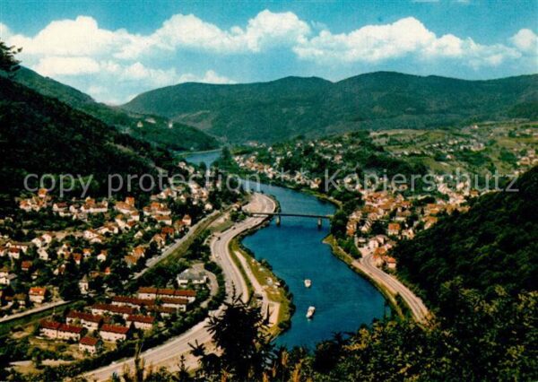 Ziegelhausen Panorama mit Heidelberg Schlierbach Nec