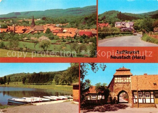 Neustadt Harz Teilansicht Luftkurort Kurhaus Haus Leb