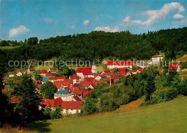 Obertrubach Ortsansicht mit Kirche Erholungsort Frä