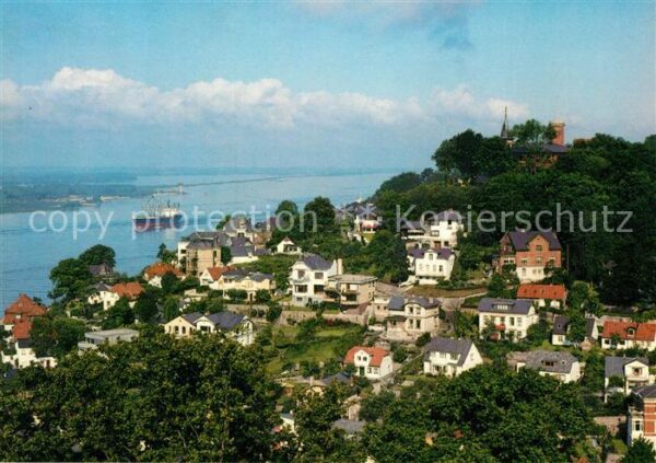 Blankenese Hamburg Süllberg und Elbe
