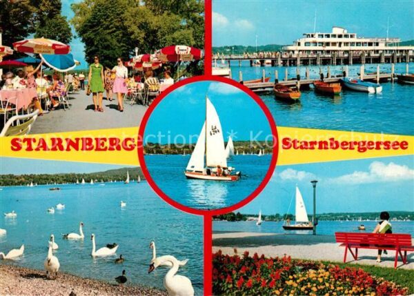 Starnberg Gartenrestaurant Bootsanleger Fahrgasts