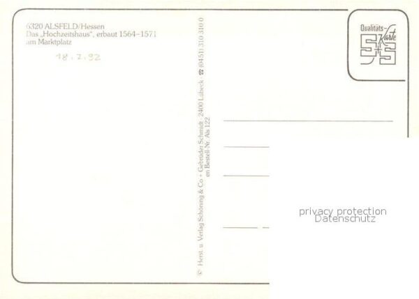 Alsfeld Hochzeitshaus 16. Jhdt. am Marktplatz F – Bild 2