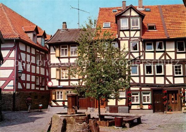 Alsfeld Brunnen Fachwerkhäuser Altstadt