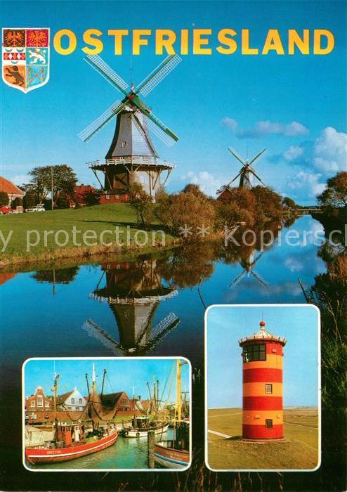 Ostfriesland Widmühle Fischereihafen Fischkutter Leu