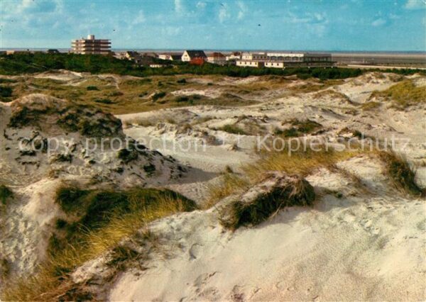 St Peter-Ording Blick auf St Peter Bad mit Meerwasserwe