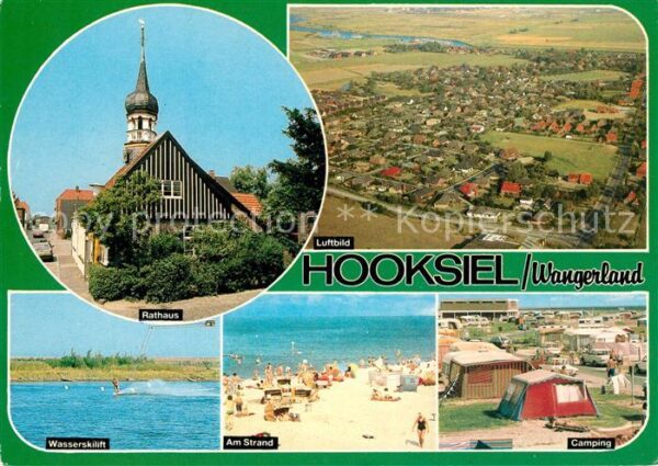 Hooksiel Nordseebad Rathaus Wasserskilift Strand Campingpla