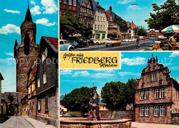Friedberg Hessen Adolfsturm Kaiserstrasse Burg Schloss B