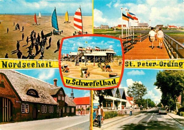 St Peter-Ording Strandsegeln Seebrücke Strassenpartie S