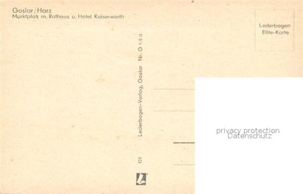Goslar Marktplatz Rathaus Hotel Kaiserworth – Bild 2