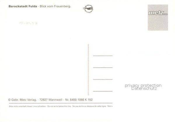 Fulda Blick vom Frauenberg – Bild 2