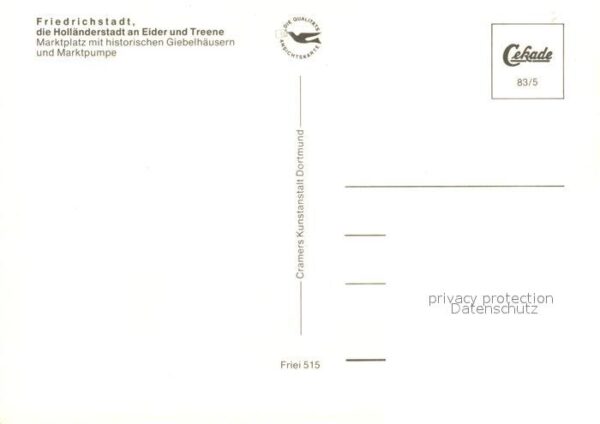 Friedrichstadt Eider Holländerstadt Marktplatz Giebelhäuser – Bild 2