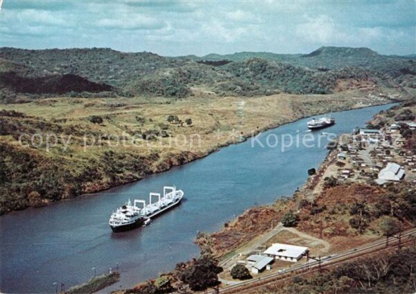 Panama Fliegeraufnahme Panorama Kanal