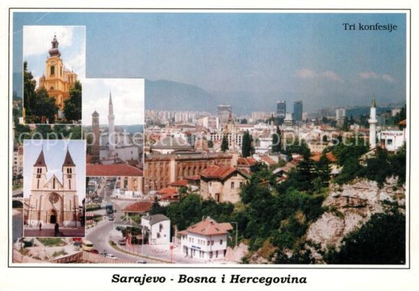 Sarajevo Kirchen Drei Konfessionen