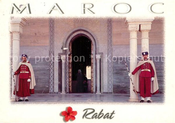 Rabat Marokko Schloss Wachsoldaten