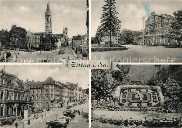 Zittau Johanneum Bahnhof Postamt Straße der Ei