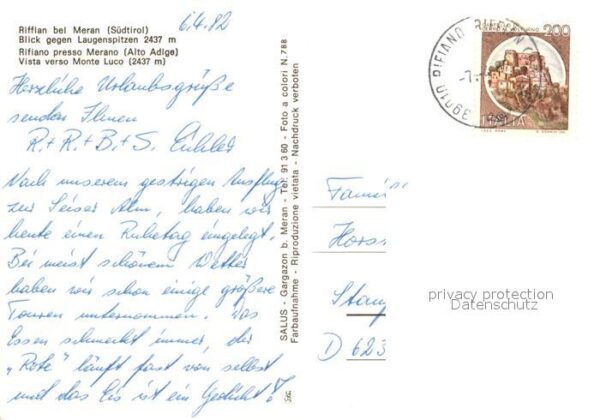 Meran Merano Rifflan Laugenspitzen Kirche – Bild 2