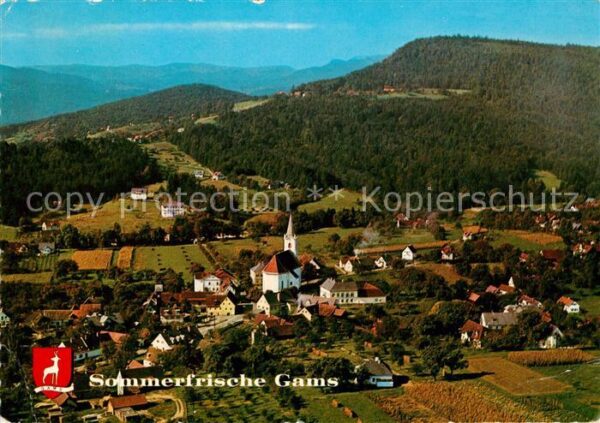 Gams Bad Fliegeraufnahme Kirche