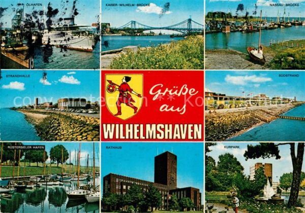Wilhelmshaven Kaiser Wilhelm Brücke Ölhafen Strandhal