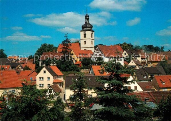 Markt Einersheim Kirche Ortsansicht