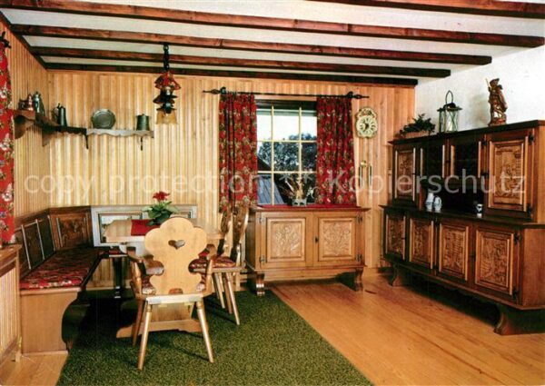 Schonach Schwarzwald Holzschnitzerei Jagdzimmer