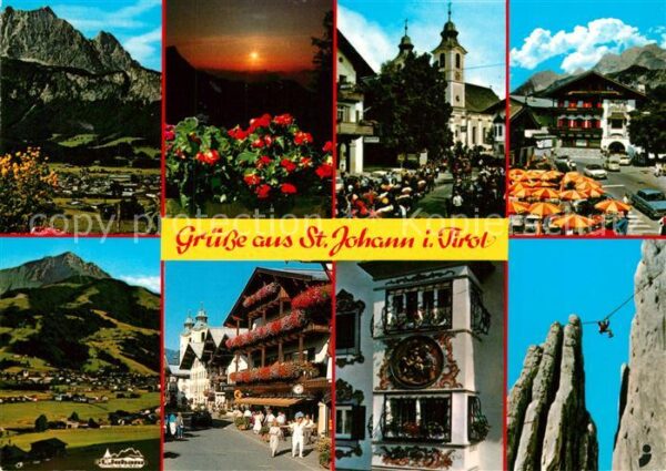 St Johann Tirol Kirche Panorama Kirche Marktplatz