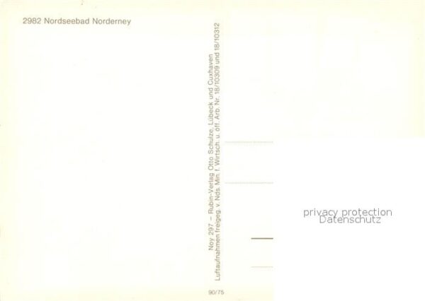 Norderney Nordseebad Fliegeraufnahme Denkmal Leuchtturm Hafe – Bild 2