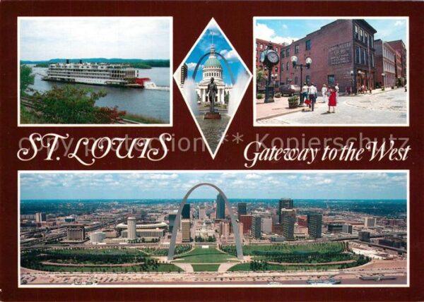 Saint Louis Missouri Dampfer Stadtansichten