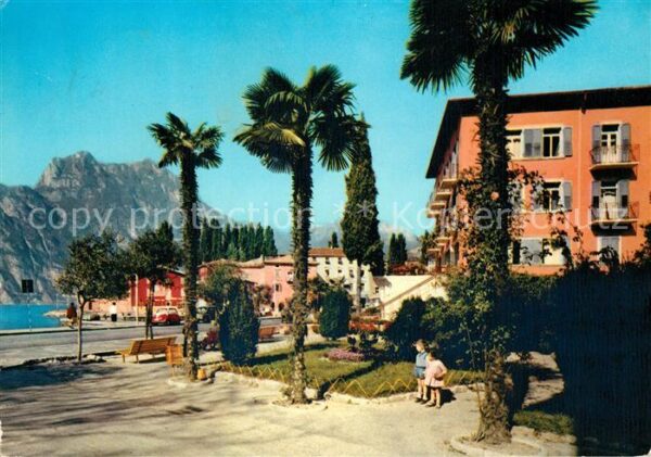 Torbole Lago di Garda Promenade Palmen