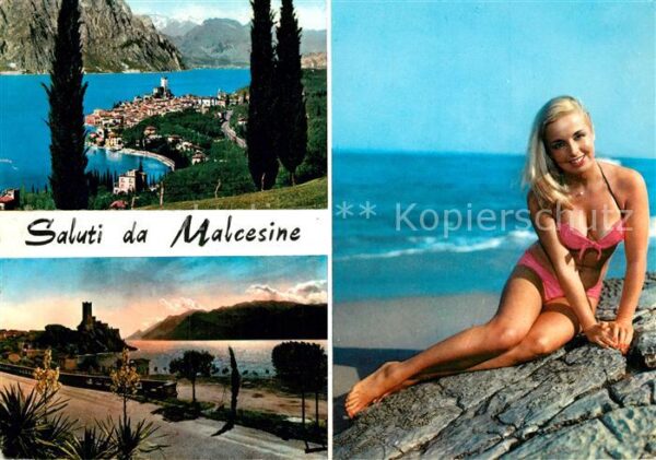 Malcesine Lago di Garda Fliegeraufnahme Panorama Badenixe