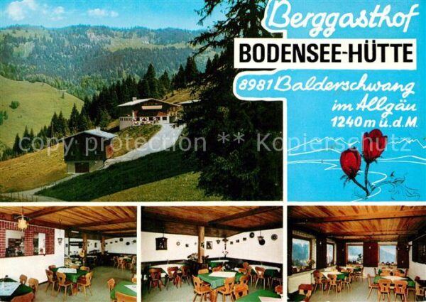 Balderschwang Berggasthof Bodensee Hütte
