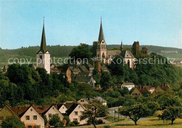 Kastellaun Hunsrueck Kirchtürme Panorama
