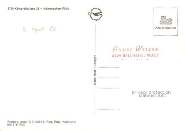 Hohenecken Fliegeraufnahme Kirche – Bild 2