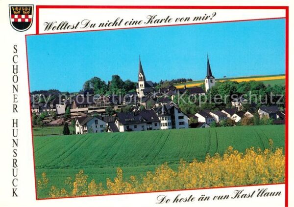 Kastellaun Hunsrueck Panorama Kirche