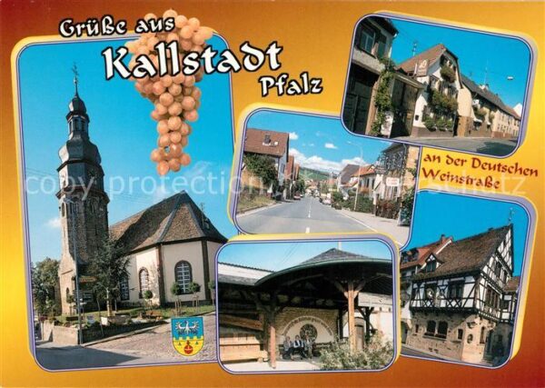 Kallstadt Rheinland-Pfalz Kirche Fachwerkhäuser Ortsansichten