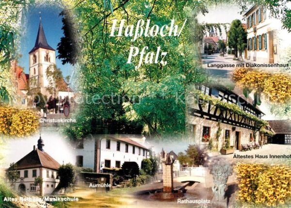 Hassloch Pfalz Christuskirche Altes Rathaus Musikschul