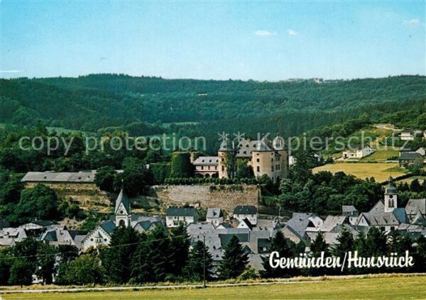 Gemuenden Hunsrueck Schloss Panorama