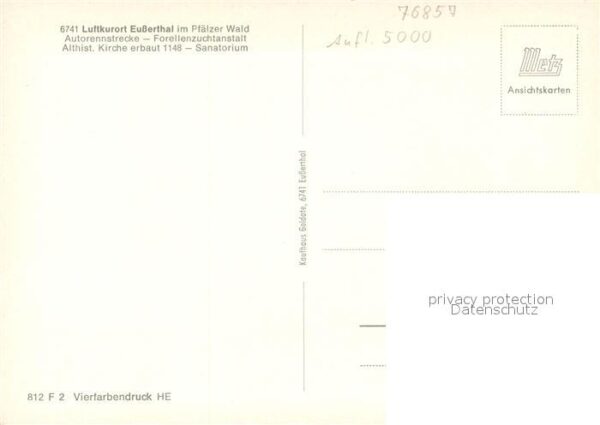 Eusserthal Autorennstrecke Forellenzuchtanstalt al – Bild 2