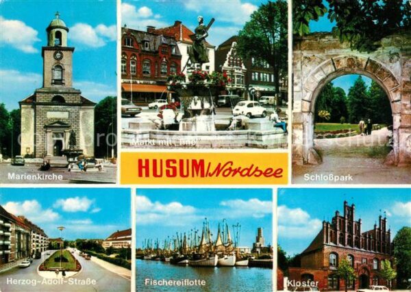 Husum Nordfriesland Marienkirche Markt Tine Schlosspark Fis