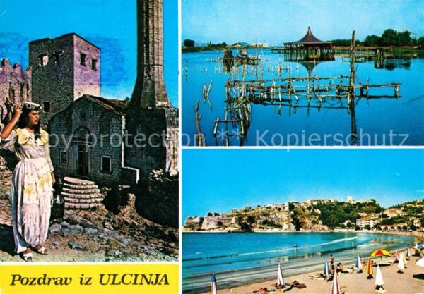 Ulcinj Strand Fischerhütte Burgruine