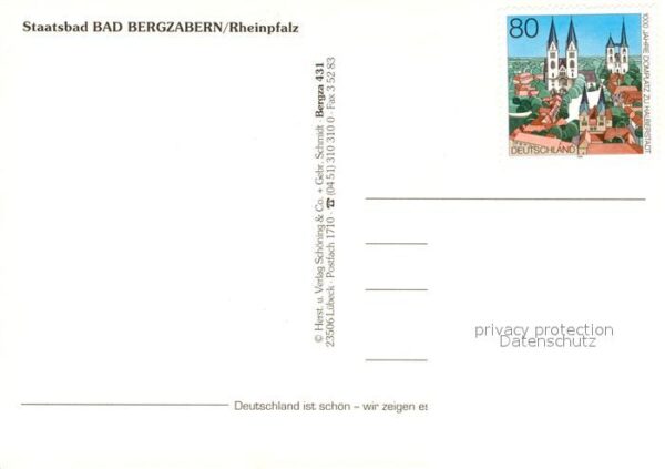 Bad Bergzabern Schloss Kirche Stadtansichten – Bild 2