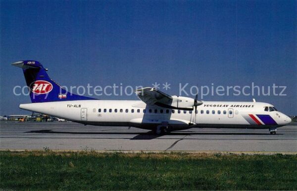 Flugzeuge Zivil JAT Yugoslav Airlines Aerospatiale ATR-