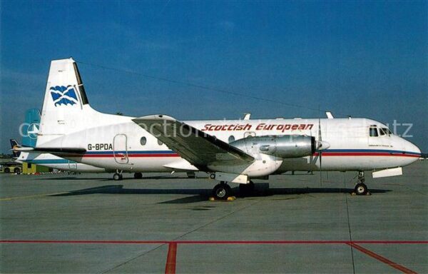 Flugzeuge Zivil Scottish European AW BAe HS 748-334 Srs
