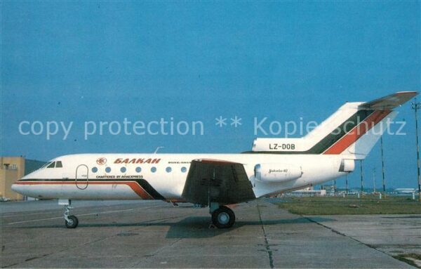 Flugzeuge Zivil Aviaexpress Balkan Yak-40 LZ-DOB c/n 93